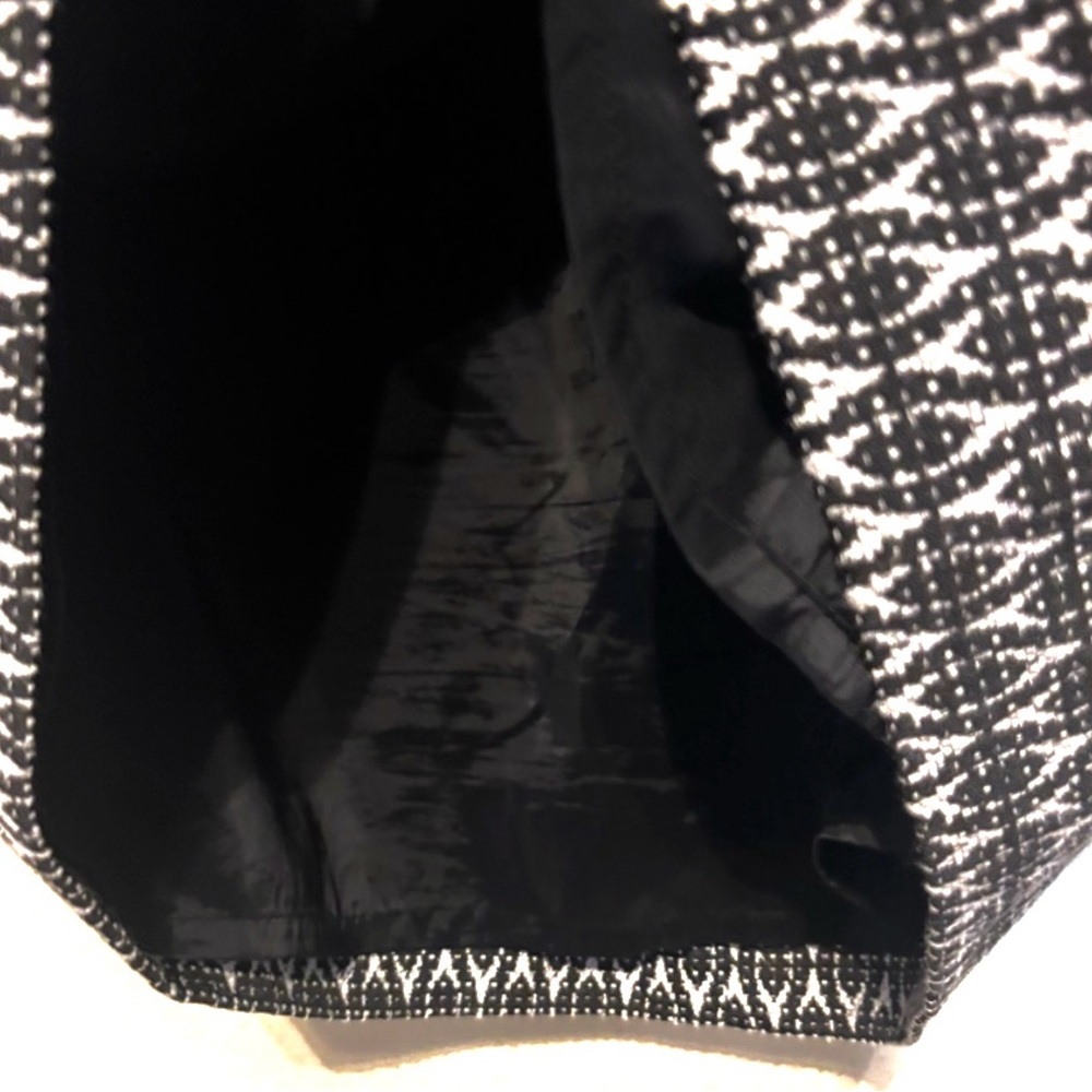 J. CREW Black & White TEXTURED BLOCK PRINT SKIRT Woven Jacquard Mini Skirt Sz 10 - Picture 6 of 9